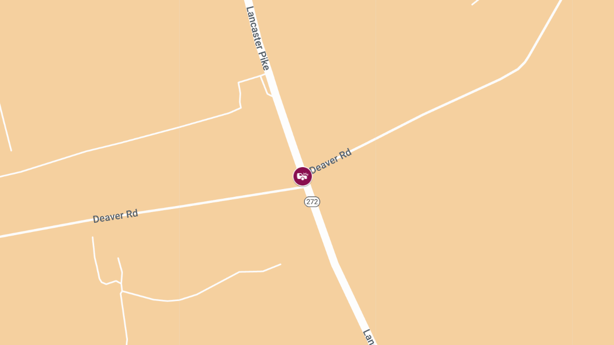 Vehicle Accident with Injuries at Lancaster Pike & Deaver Rd