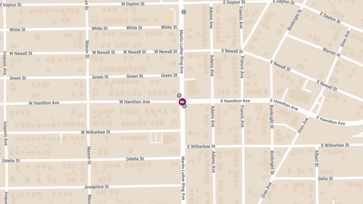 Vehicle Accident with Injuries at M L King Ave & E Hamilton Ave