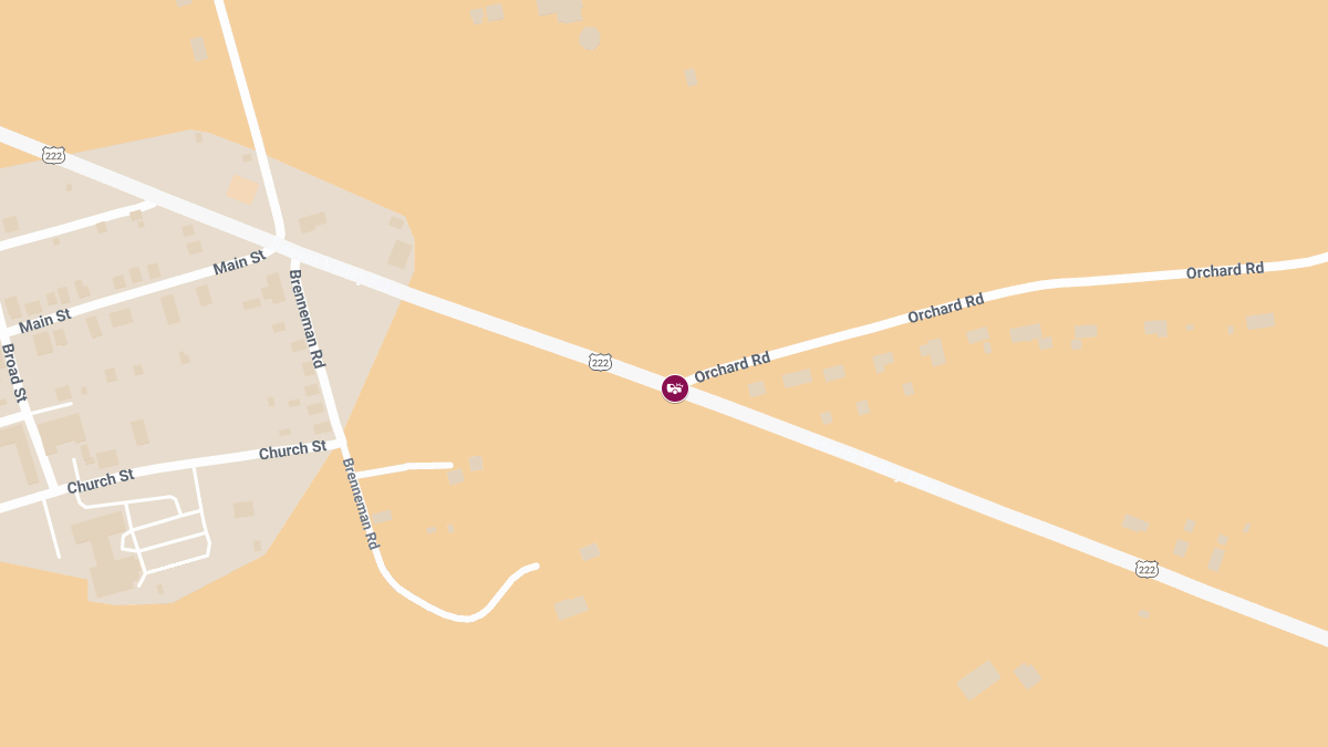 Vehicle Accident with Injuries at Rte 222 S & Orchard Rd