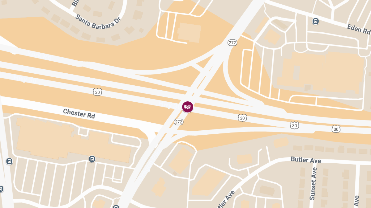 Vehicle Accident with Injuries at Rte 30 E & Oregon Pike