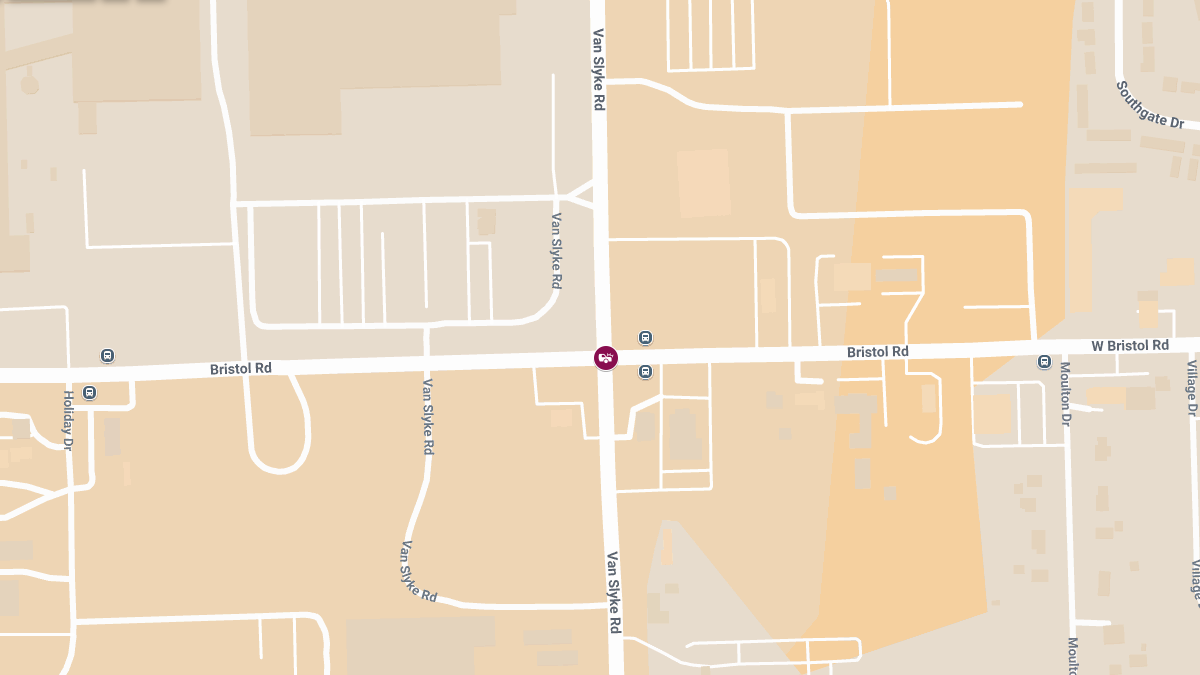 Vehicle Accident with Injuries at Van Slyke Rd & W Bristol Rd