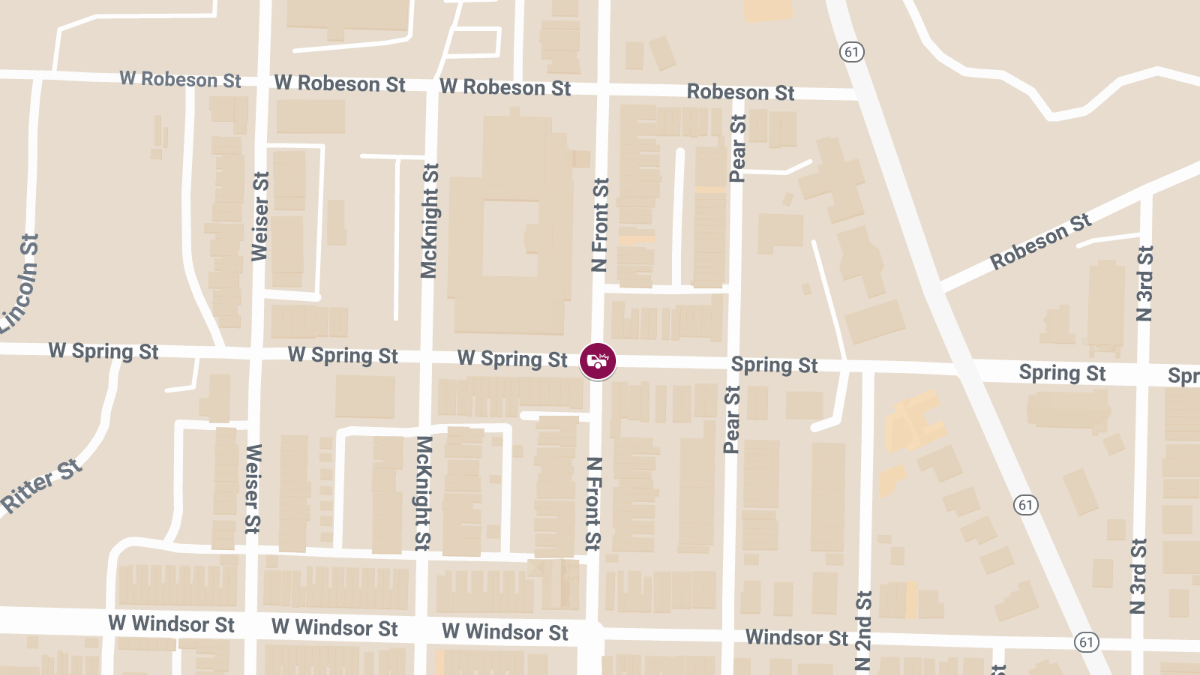 Vehicle Accident with Injuries on Spring St Near Sunoco Station