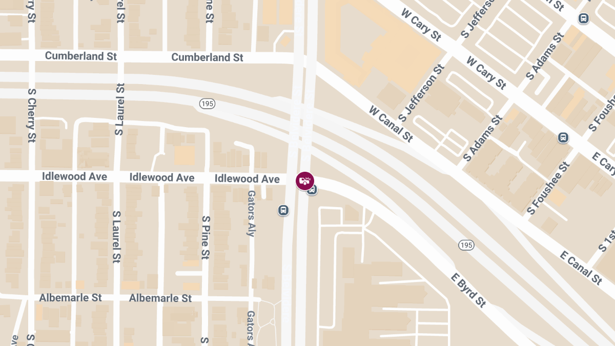 Vehicle Collision With Injuries at S Belvidere St & W Byrd St