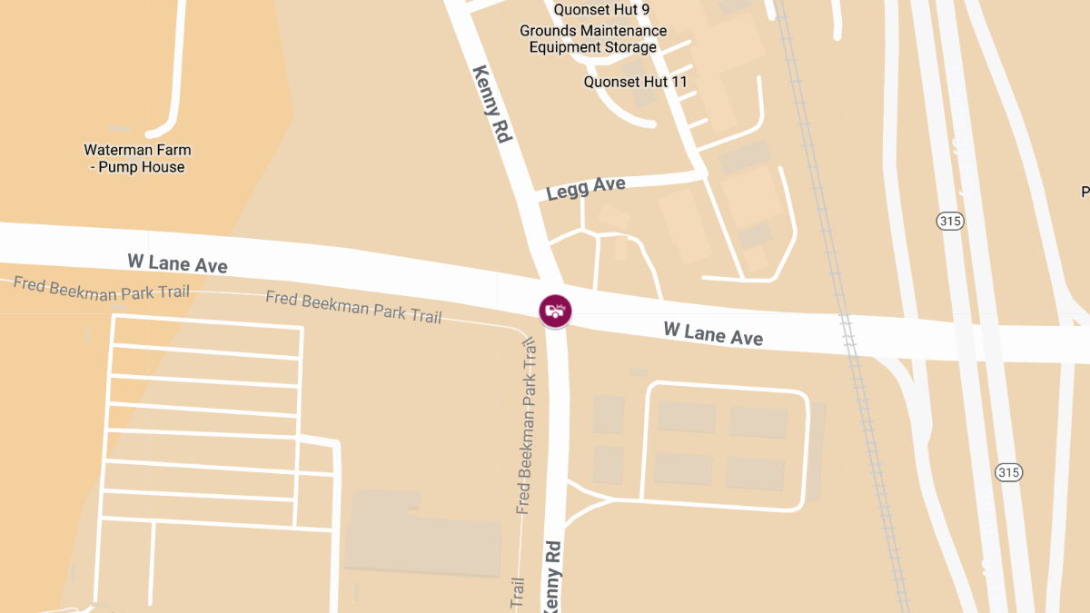 Vehicle Collision With Injuries at W Lane Ave & Kenny Rd