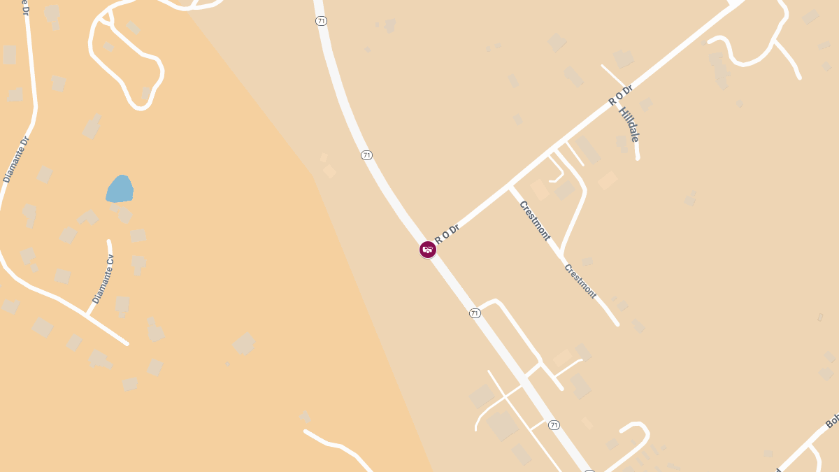 Vehicle Collision With Injuries at W SH 71 & R O Dr