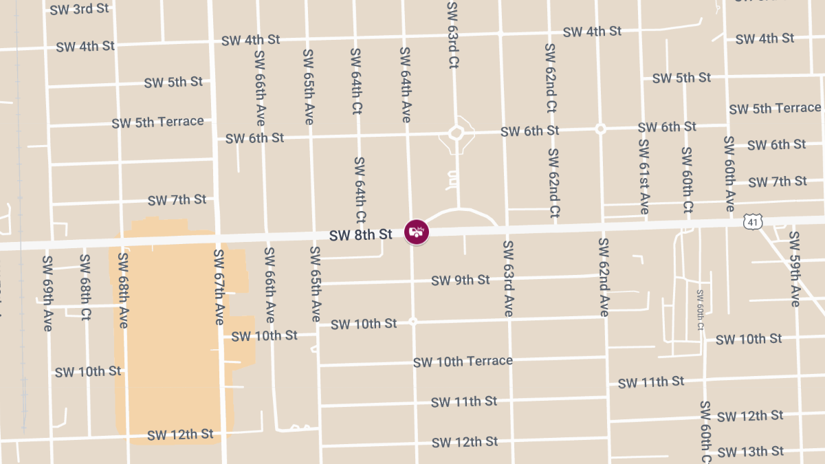 Vehicle Collision With Injuries on SW 8th St