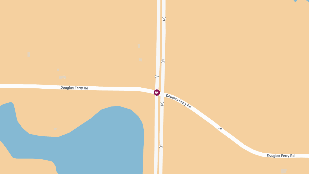 Vehicle Collision With Injury on SR-79 at Douglas Ferry Rd