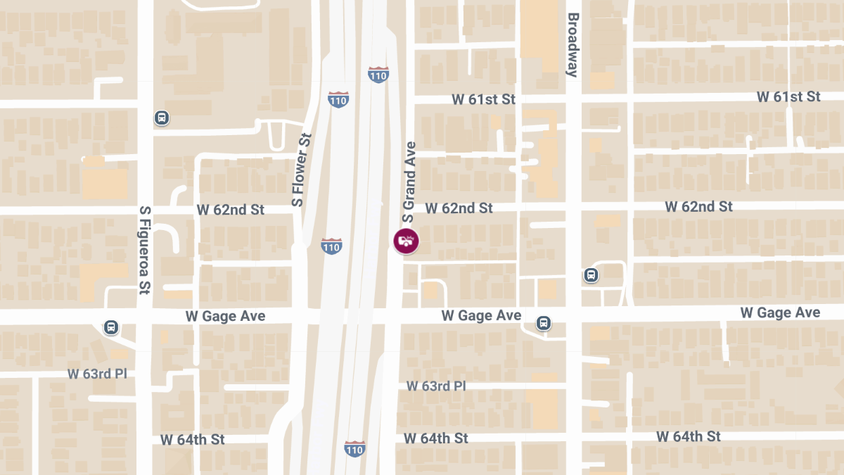 Vehicle Collision at W 62nd St & S Grand Ave Causes Injuries