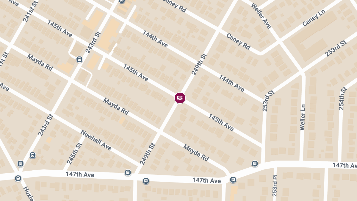 Vehicle Collision with Injuries at 145th Ave & 249th St in Rosedale