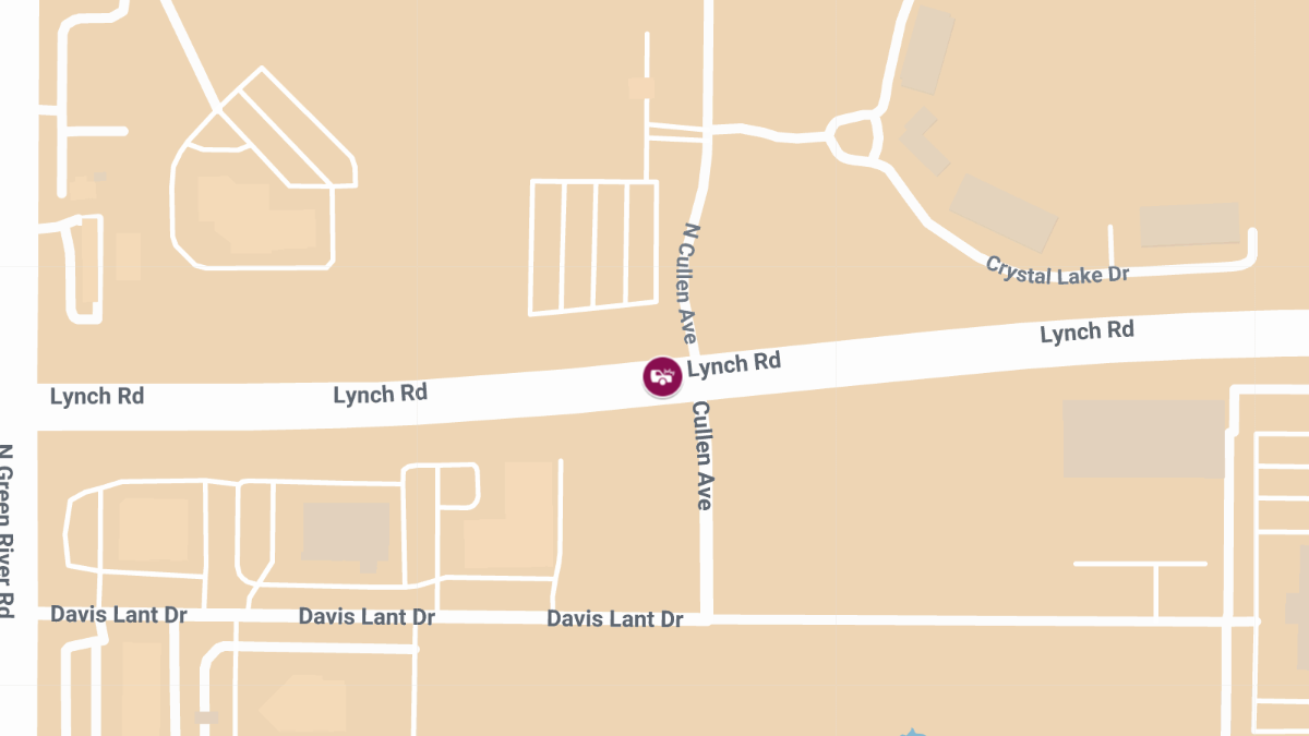 Vehicle Collision with Injuries at Lynch Rd & Cullen Ave