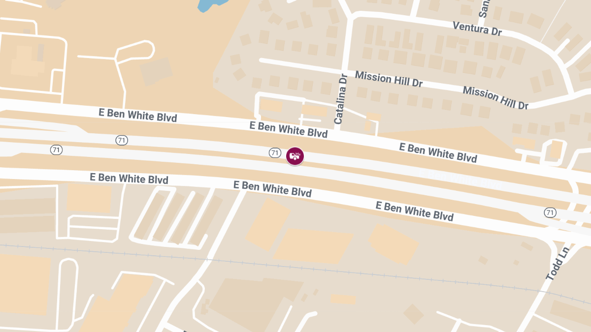 Vehicle Collision with Injuries on E SH 71 EB