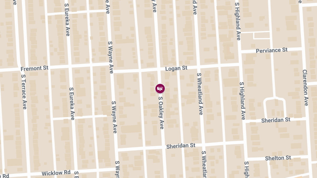 Vehicle Collision with Injuries on S Oakley Ave