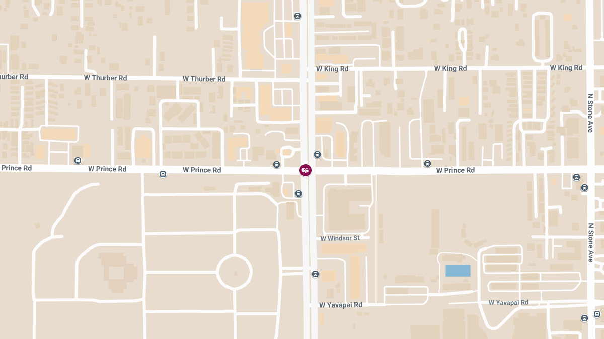 Vehicle Crash Causes Injury on W Prince Rd at N Oracle Rd