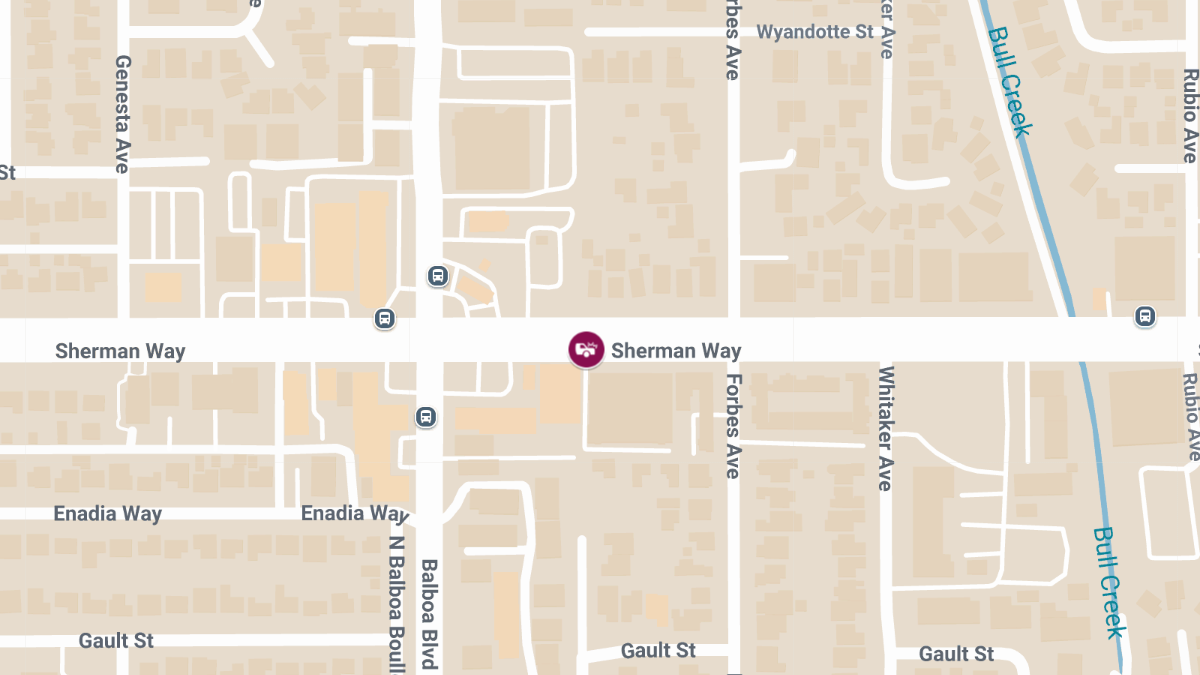 Vehicle Crash With Injuries at 17415 Sherman Way