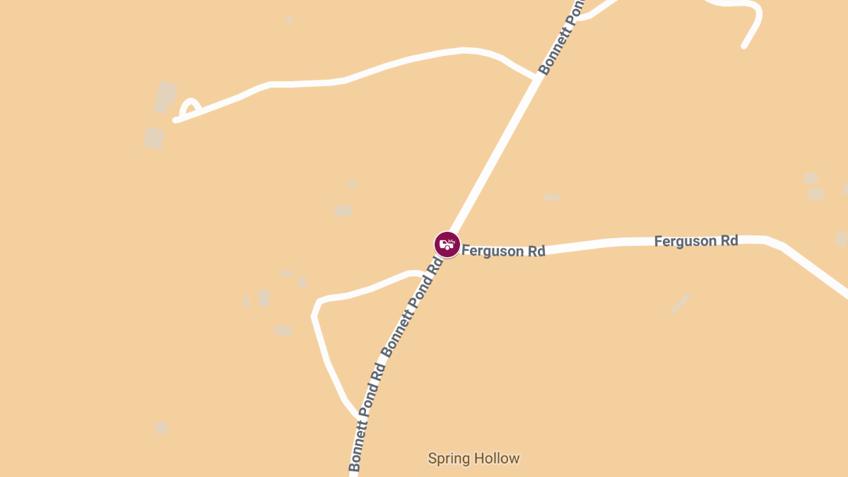 Vehicle Crash With Injuries at Bonnett Pond Rd & Ferguson Rd