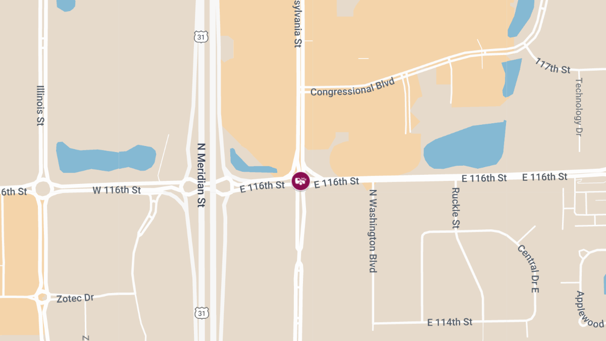 Vehicle Crash at E 116th St & Pennsylvania St Leads to Injuries