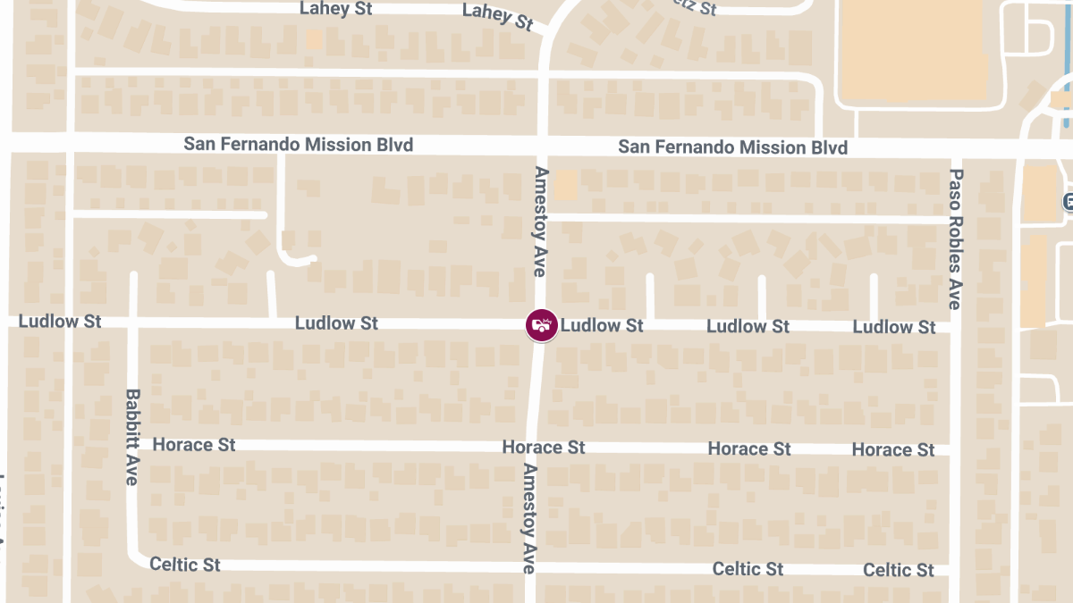 Vehicle Crash at Ludlow St & Amestoy Ave Causes Injuries