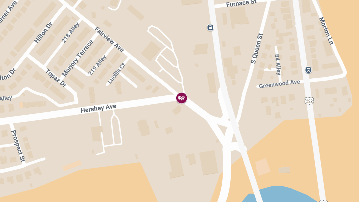 Vehicle Crash with Entrapment at Hershey Ave & Fairview Ave