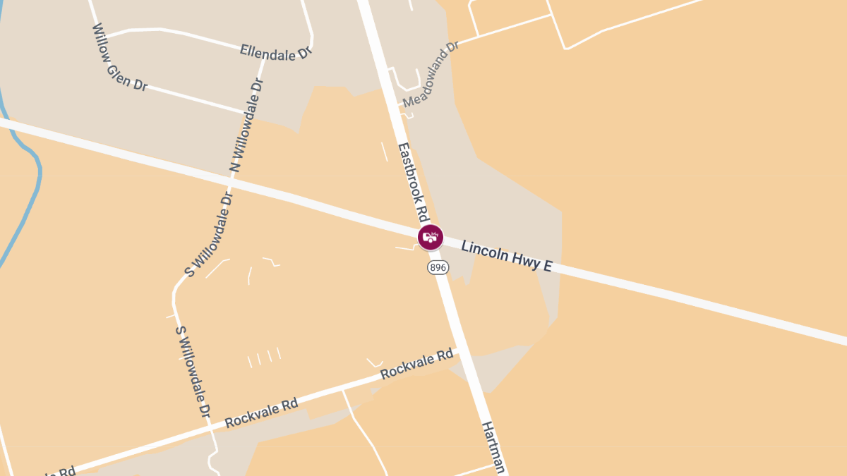 Vehicle Crash with Injuries at Rte 896 & Rte 30