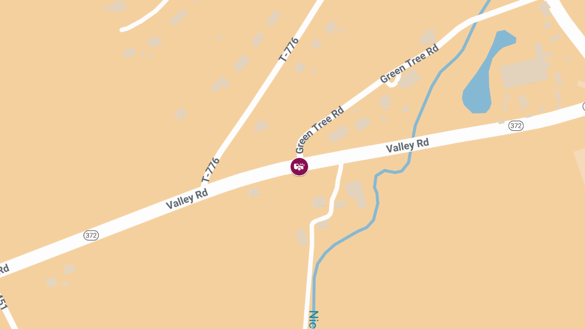 Vehicle Crash with Injuries at Valley Rd & Green Tree Rd
