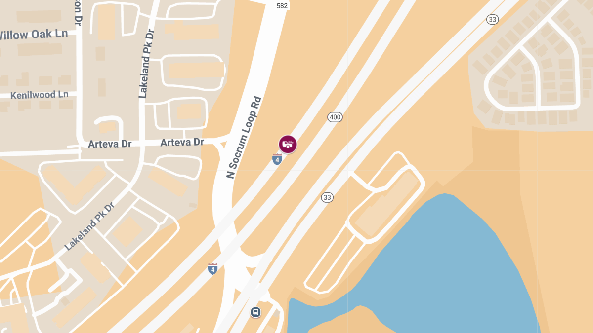 Vehicle Crash with Injuries on I-4 WB at Mile Marker 26